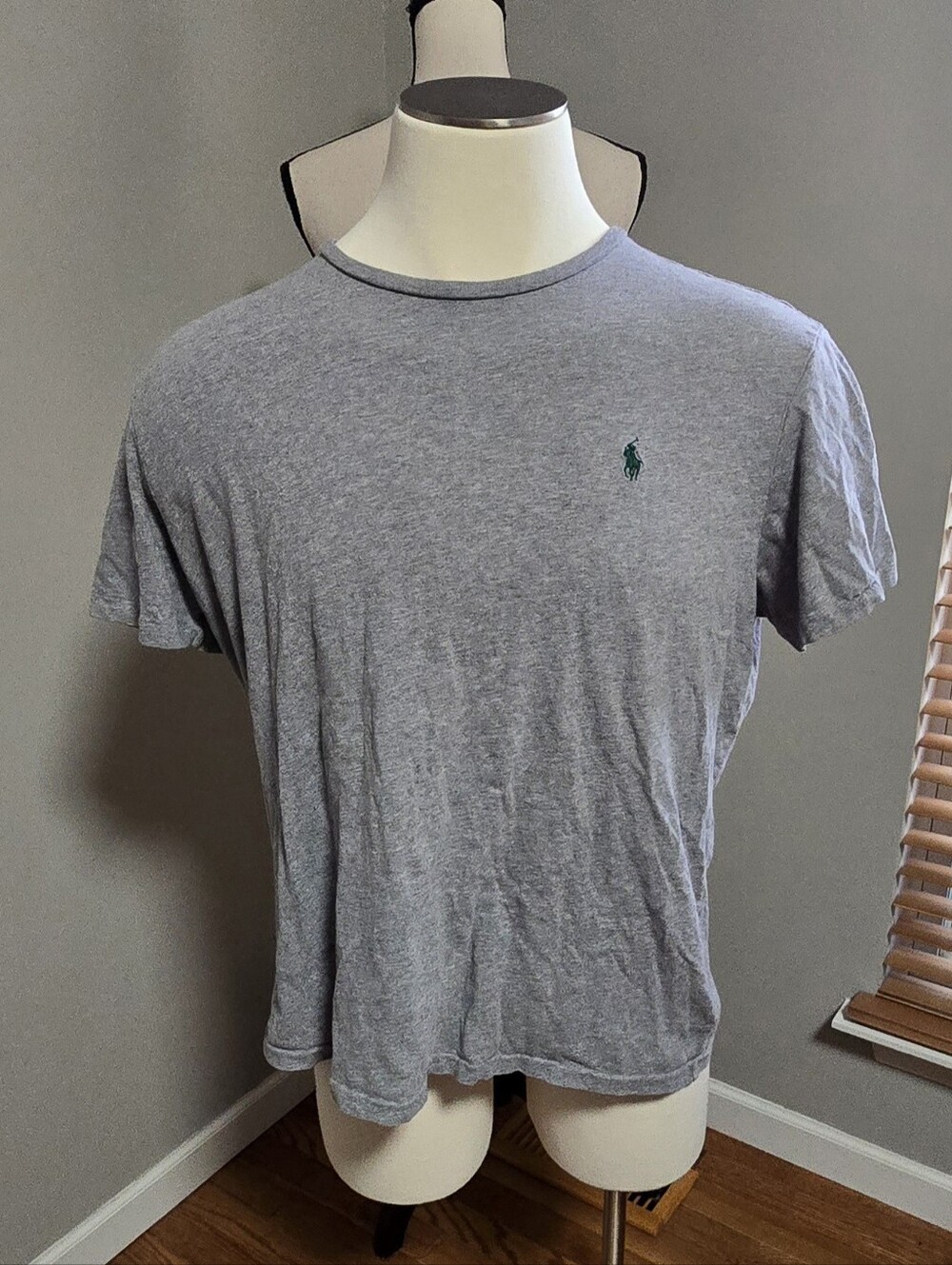 Polo Ralph Lauren Mens Basic Classic Gray Tee Shirt Crew Neck XL